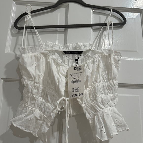 New with tags zara top size small crop top - Picture 1 of 2